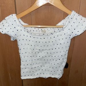Polka dot crop top